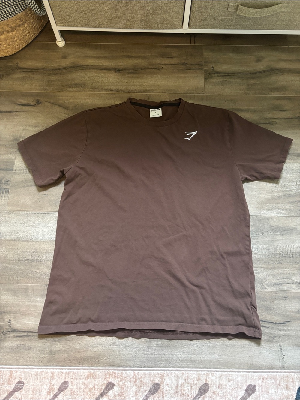Gymshark Men's Short Sleeve Crew Tee in Brown